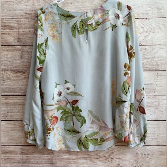 AMANDA UPRICHARD 100% SILK TOP IN STUNNING FLORAL PRINT - Picture 8 of 8